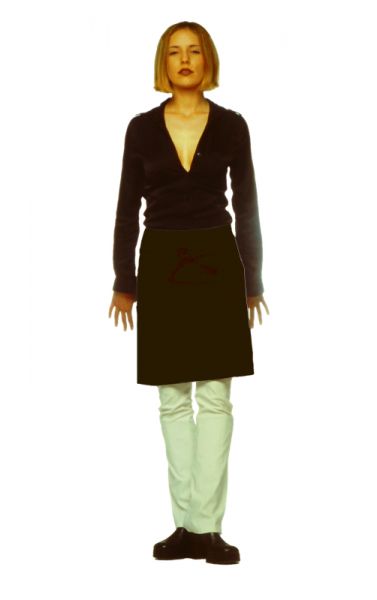 Bistro Schürze 50 cm Länge in verschiedenen Farben