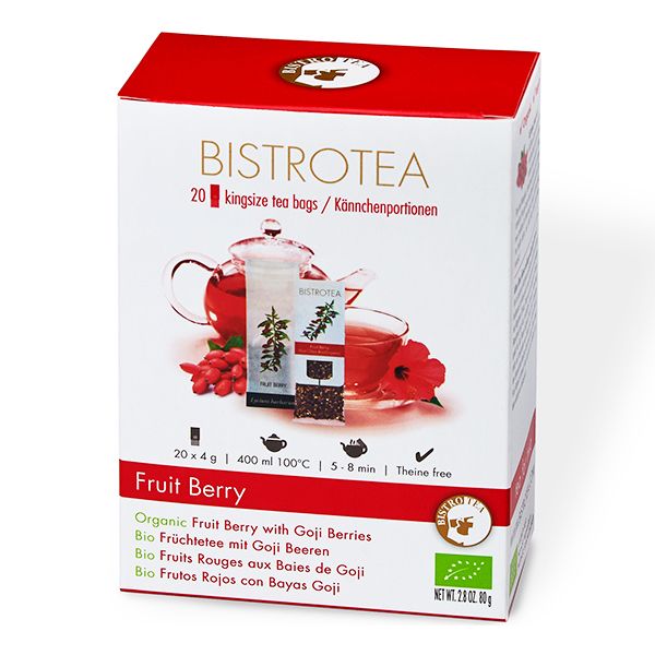 Bio Früchtetee mit Goji Beeren