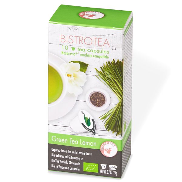 Bio Green Tea Lemon Teekapseln - Nespressomaschinen* kompatibel & biologisch abbaubar