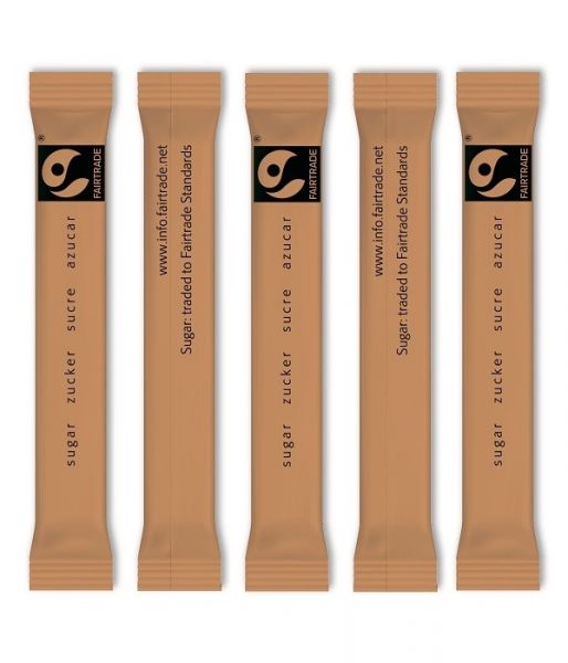 Zuckersticks Fairtrade braun 3,5 g